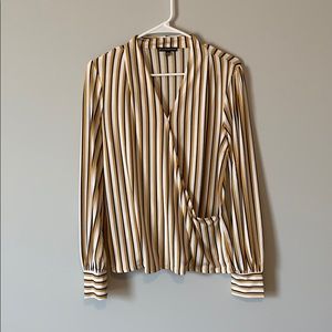 Long sleeve striped blouse